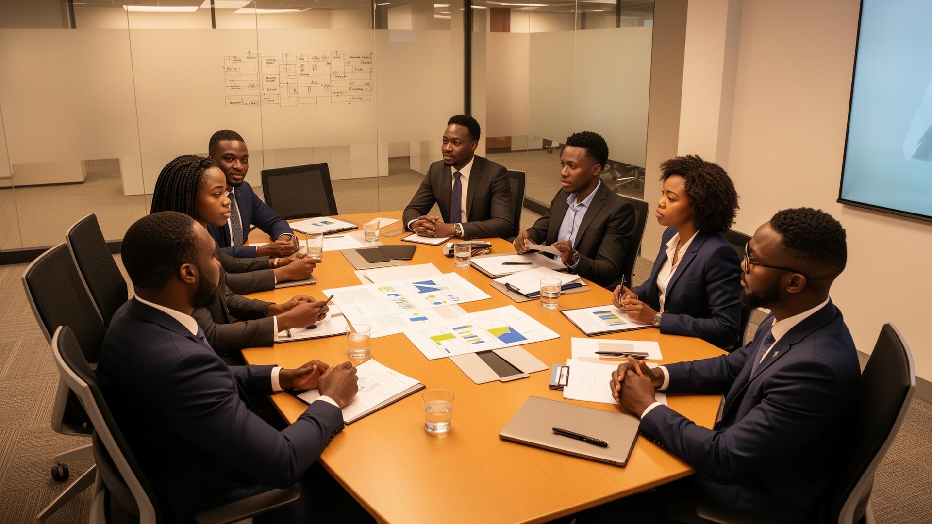 Business strategy meeting